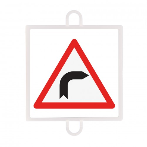 Panel de señalización tráfico de peligro nº 11 (curva derecha)