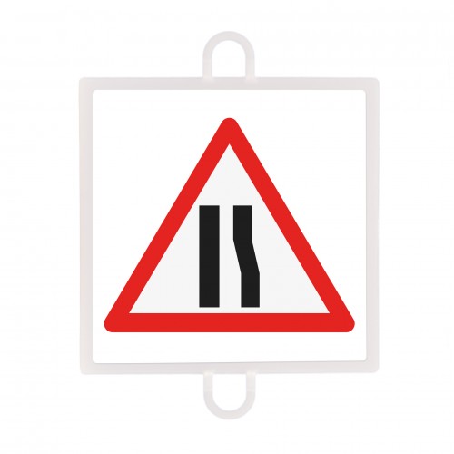 Panel de señalización tráfico de peligro nº 9 (estrechamiento)